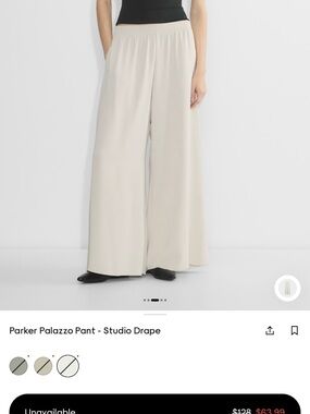 Aritzia babaton palazzo pant XS matte pearl